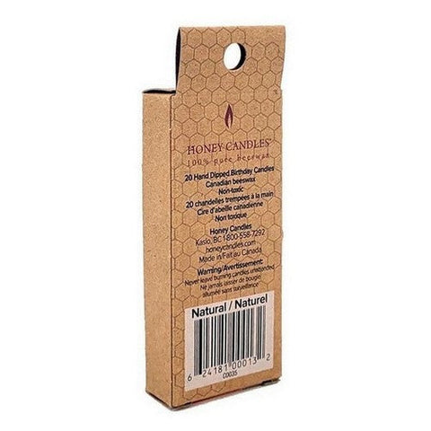 Honey Candle Co., Party Beeswax Natural Candles, 20 Count Honey Candle Co.