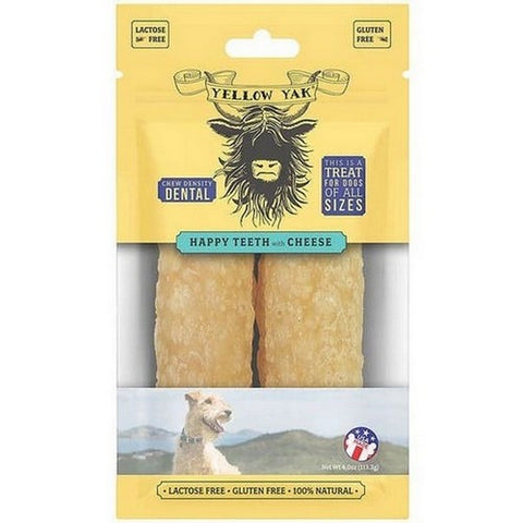 Yellow Yak, Cheese Dental Chews, 4 Oz