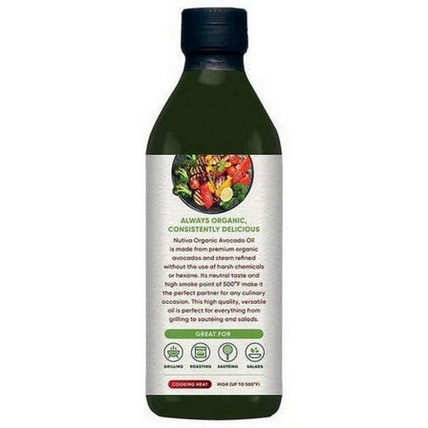 Nutiva, Organic Pure Avocado Oil, 16 Oz Nutiva