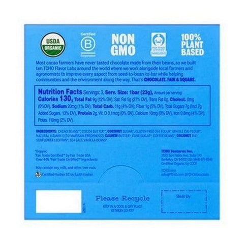 TCHO Chocolate, Choco Latte Oat Milk Chocolate Bar, 2.5 Oz TCHO Chocolate