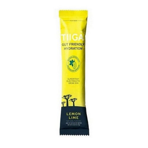 Tiiga, Gut Friendly Hydration Lemon Lime, 16 Count