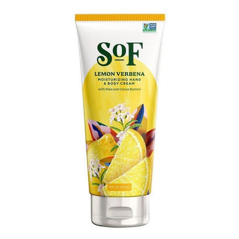 South Of France Soaps, Lemon Verbena Moisturizing Hand and Body Cream, 8 Oz