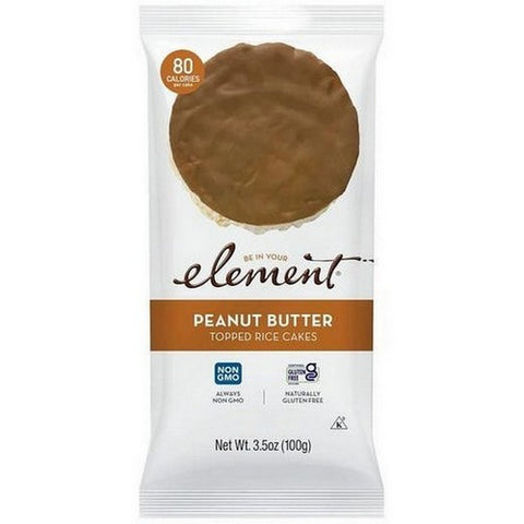 Element Snacks, Peanut Butter Topped Rice Cakes, 3.5 Oz