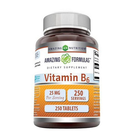 Amazing Nutrition, Amazing Formulas Vitamin B6, 25 mg, 250 Tabs