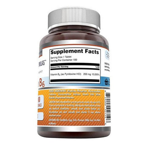 Amazing Nutrition, Amazing Formulas Vitamin B6, 25 mg, 100 Tabs Amazing Nutrition