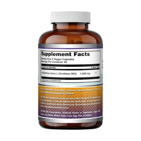 Amazing Nutrition, Amazing Formulas L-Ornithine, 1500 mg, 120 Caps Amazing Nutrition