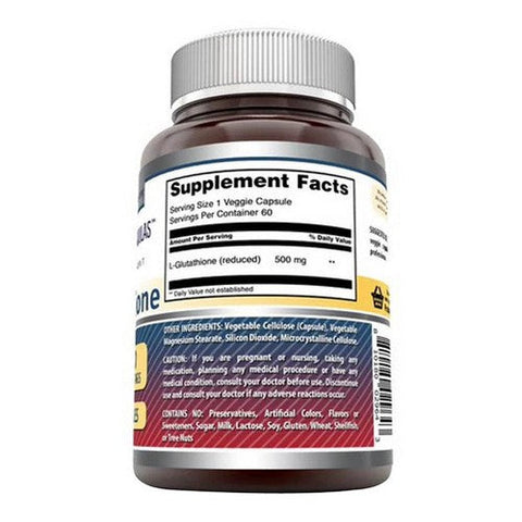 Amazing Nutrition, Amazing Formulas Lglutathione, 500 mg, 60 VegCaps Amazing Nutrition