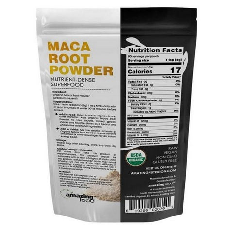 Amazing Nutrition, Amazing Foods Organic Maca Powder, 16 Oz