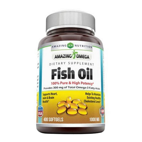 Amazing Nutrition, Amazing Omega Fish Oil, 1,000 mg, 400 Softgels