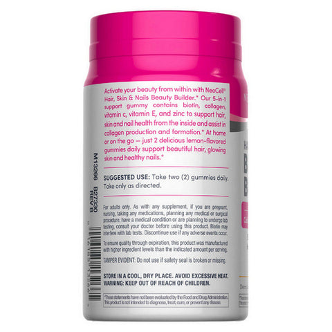Neocell Laboratories, Hair, Skin & Nails Beauty Builder Gummies, 60 Count