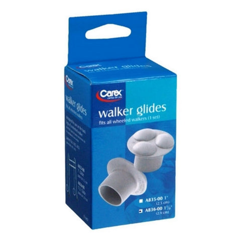 Walker Glides Fits 1 1/8 1 Each by Carex