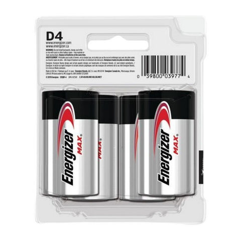 Energizer, Max D Alkaline Batteries, 4 Each