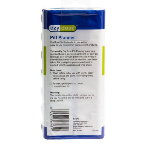 Ezy Dose, Weekly AM / PM Pill Planner, 1 Each