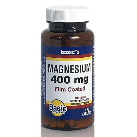 Basic Vitamins, Magnesium Oxide, 400 Mg, 120 Tabs