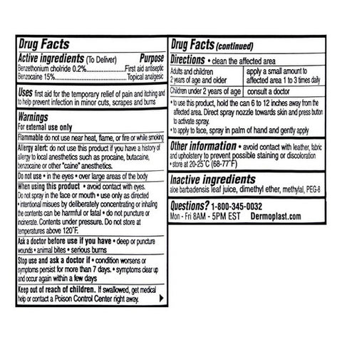 Dermoplast, Kids Antiseptic And Pain Relieving Spray, 2 Oz