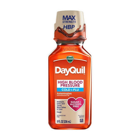 Dayquil High Blood Pressure Cold And Flu 8 Oz by Vicks