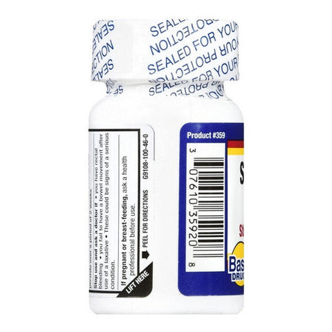 Basic Drugs, Senna-S Laxative With Stool Softener, 100 Tabs Basic Drugs