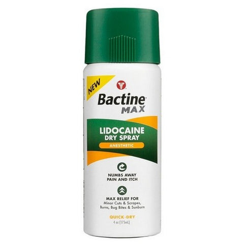 Bactine, Lidocaine Dry Spray Anesthetic, 4 Oz