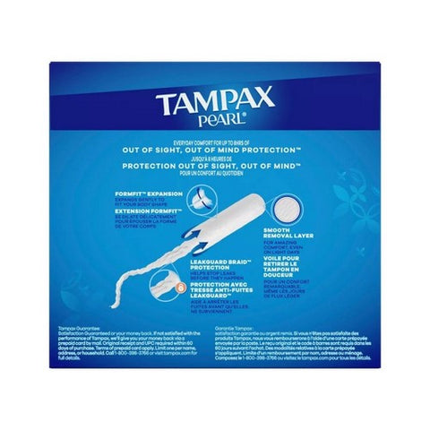 Tampax, Pearl Tampons Triple Pack Leakguard Protection Unscented, 34 Each Tampax