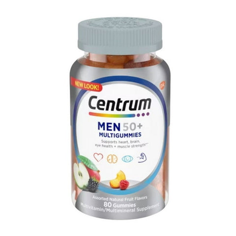 Centrum, Mens 50 Plus Multigummies, 80 Count