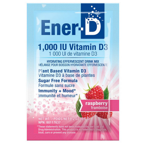 Ener-D, Ener-D Sugar Free Raspberry, 24 Count