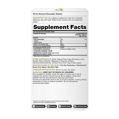 Pro-Ven Probiotics, Fit For School Chewables, 30 Chews