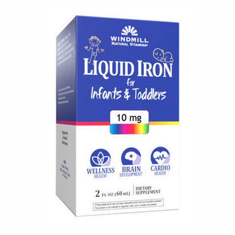 Windmill Health, Liquid Iron For Infants And Toddlers, 10 Mg, 2 Oz