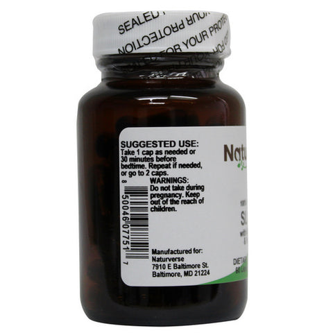 Naturverse, Sleep With Valerian And Melatonin Liquid Capsules, 60 VegCaps