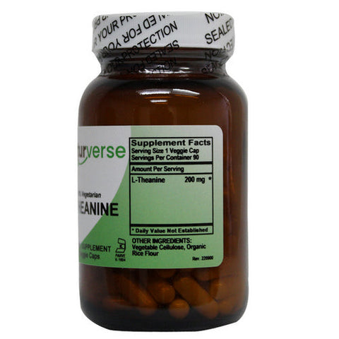 Naturverse, L-Theanine Powder Capsules, 90 VegCaps Naturverse