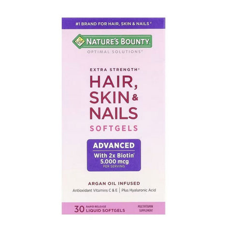 Nature's Bounty, Hair Skin And Nails Extra Strength Biotin, 30 Count
