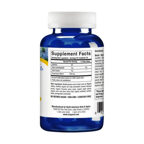 North American Herb & Spice, Black Seed Gummies, 60 Count