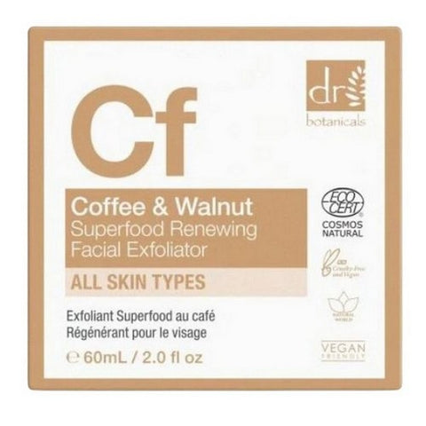 Dr Botanicals, Coffee Superfood Renewing Facial Exfoliator, 2 Oz