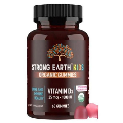 Yum-V's, Strong Earth Organic Vitamin D3, 60 Gummies