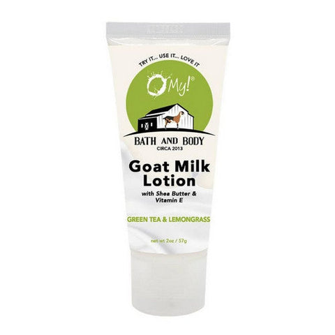 O MY!, Green Tea And Lemongrass Goat Milk Lotion, 2 Oz O MY!