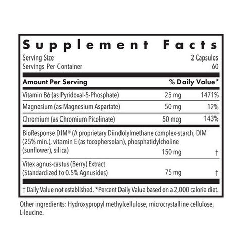 Nutricology/ Allergy Research Group, DIM Vitex PMS Formula, 120 Veg Caps