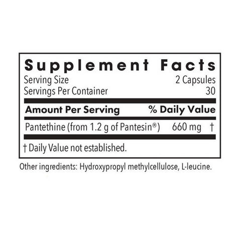 Nutricology/ Allergy Research Group, Pantethine Vitmain B5 Metabolite, 60 Veg Caps
