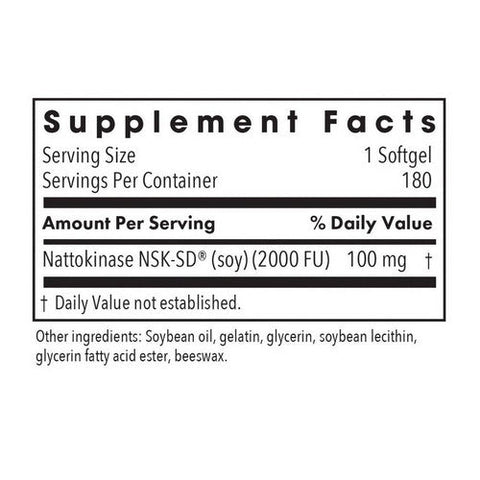 Nutricology/ Allergy Research Group, Nattokinase, 100 Mg, 60 Softgels Nutricology/ Allergy Research Group