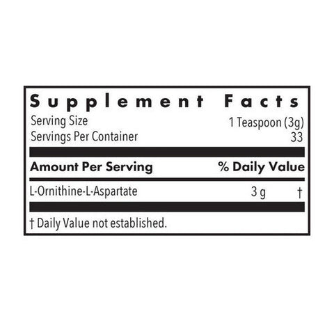 Nutricology/ Allergy Research Group, L-Ornithine-L-Aspartate Liver Support Metabolite, 100 Grams Nutricology/ Allergy Research Group