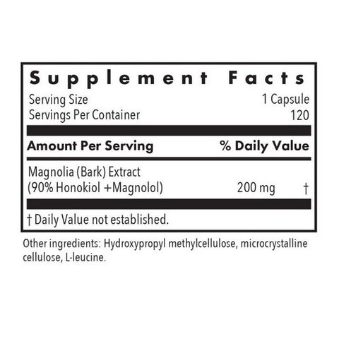 Nutricology/ Allergy Research Group, Magnolia Extract Honokiol Plus Magnolol 90%, 120 Veg Caps