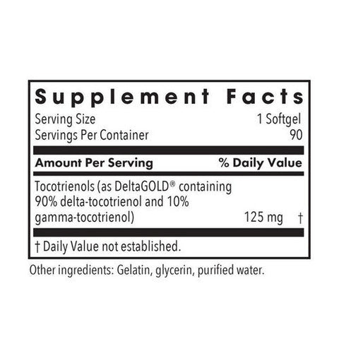 Nutricology/ Allergy Research Group, Delta-Fraction Tocotrienols, 125 Mg, 90 Softgels Nutricology/ Allergy Research Group