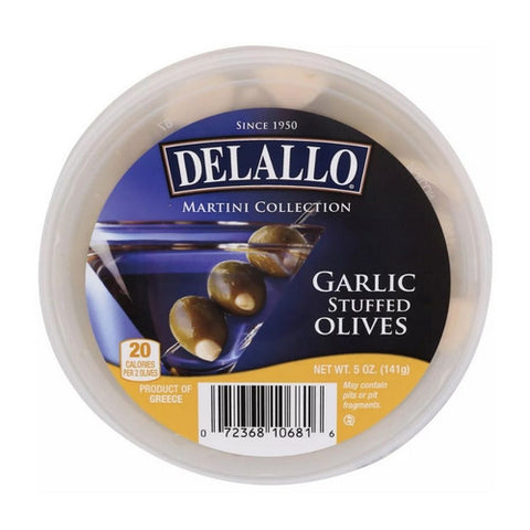 Delallo, Olives Stuffed Garlic, 5 Oz (Case Of 6)
