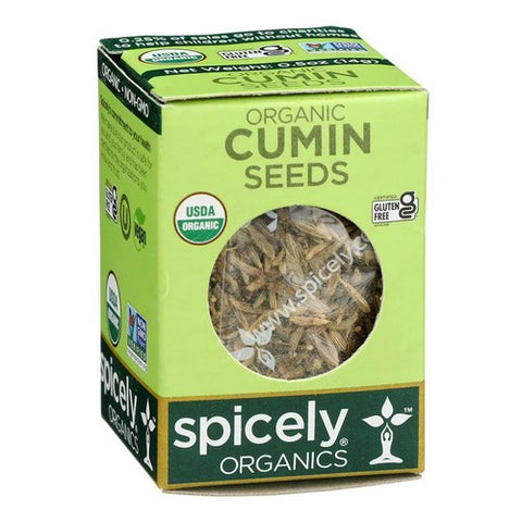 Spicely Organics, Organic Cumin Seeds, 0.5 Oz (Case Of 6)