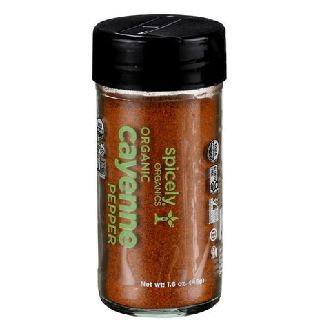 Spicely Organics, Organic Cayenne Pepper, 1.6 Oz (Case Of 3)