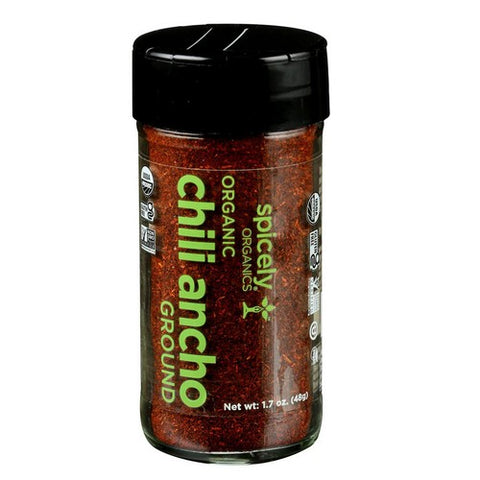 Spicely Organics, Organic Chili Ancho Ground, 1.7 Oz (Case Of 3)