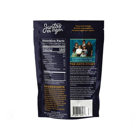 Siete, Mexican Wedding Cookies, 4.5 Oz (Case Of 10) Siete