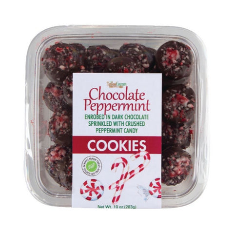 Dark Chocolate Peppermint Cookies 10 Oz (Case Of 12) by Too Good Gourmet