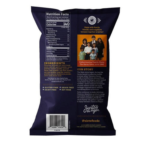 Siete, Queso Kettle Cooked Potato Chips, 5.5 Oz (Case Of 6) Siete