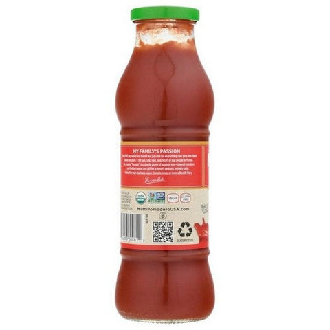 Mutti, Organic Tomato Puree Passata, 19.7 Oz (Case Of 6) Mutti