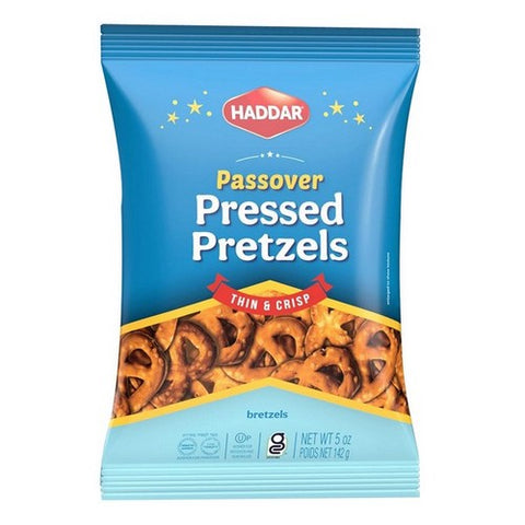 Haddar, Pressed Pretzels Gluten Free, 5 Oz (Case Of 12)