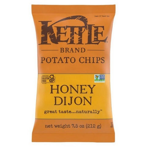 Kettle Foods, Honey Dijon Potato Chips, 7.5 Oz (Case Of 12)